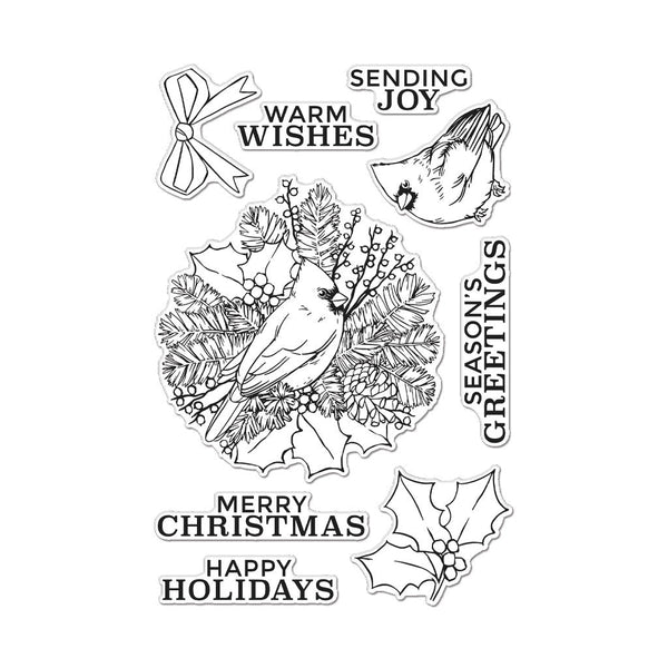 Hero Arts Holiday Cardinal Clear Stamps