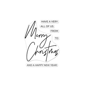 Hero Arts Merry Christmas Clear Stamps