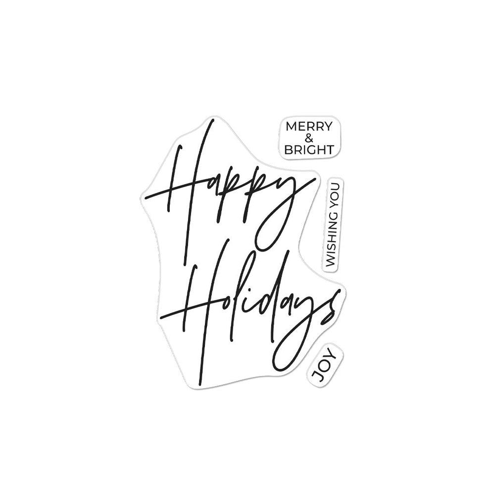Hero Arts Happy Holidays Clear Stamps