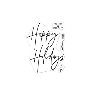 Hero Arts Happy Holidays Clear Stamps