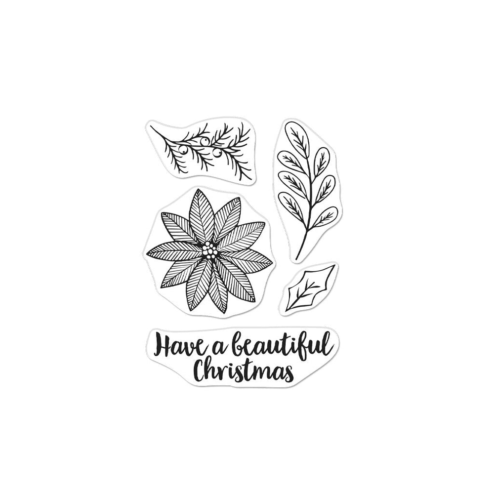 Hero Arts Poinsettia Arrangement Clear Stamps