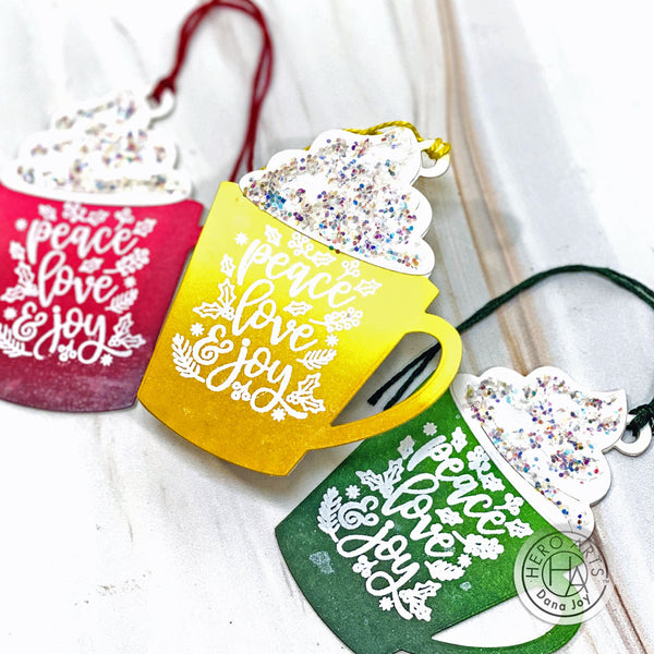 Hero Arts Holiday Foliage Messages Clear Stamps