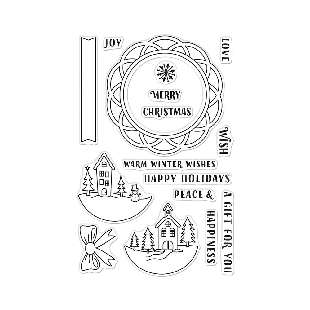 Hero Arts Winter Wishes Clear Stamps