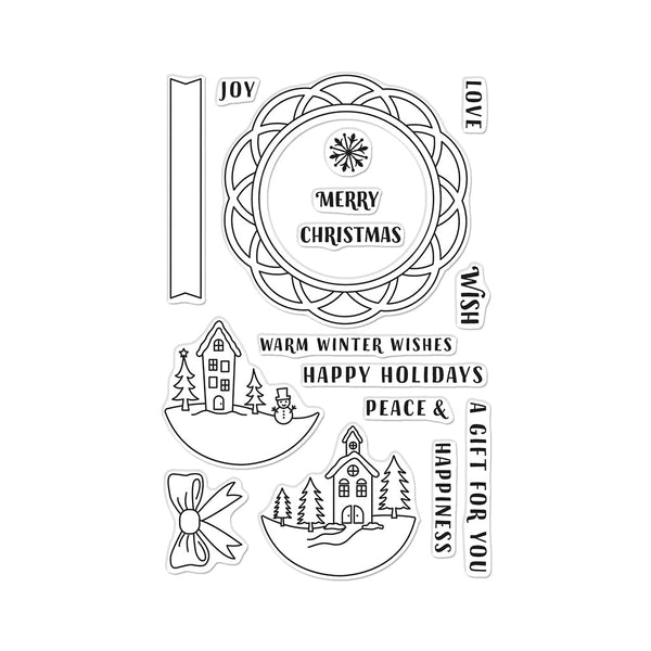 Hero Arts Winter Wishes Clear Stamps