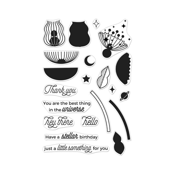 Hero Arts Color Layering Stellar Flowers Clear Stamps