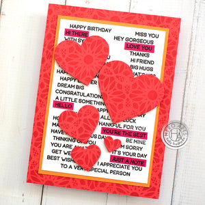 Hero Arts Everyday Sentiment Strips Clear Stamps