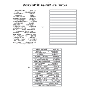 Hero Arts Everyday Sentiment Strips Clear Stamps