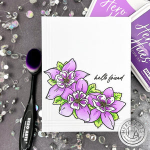 Hero Arts Wild Columbine Stamps & Dies Bundle