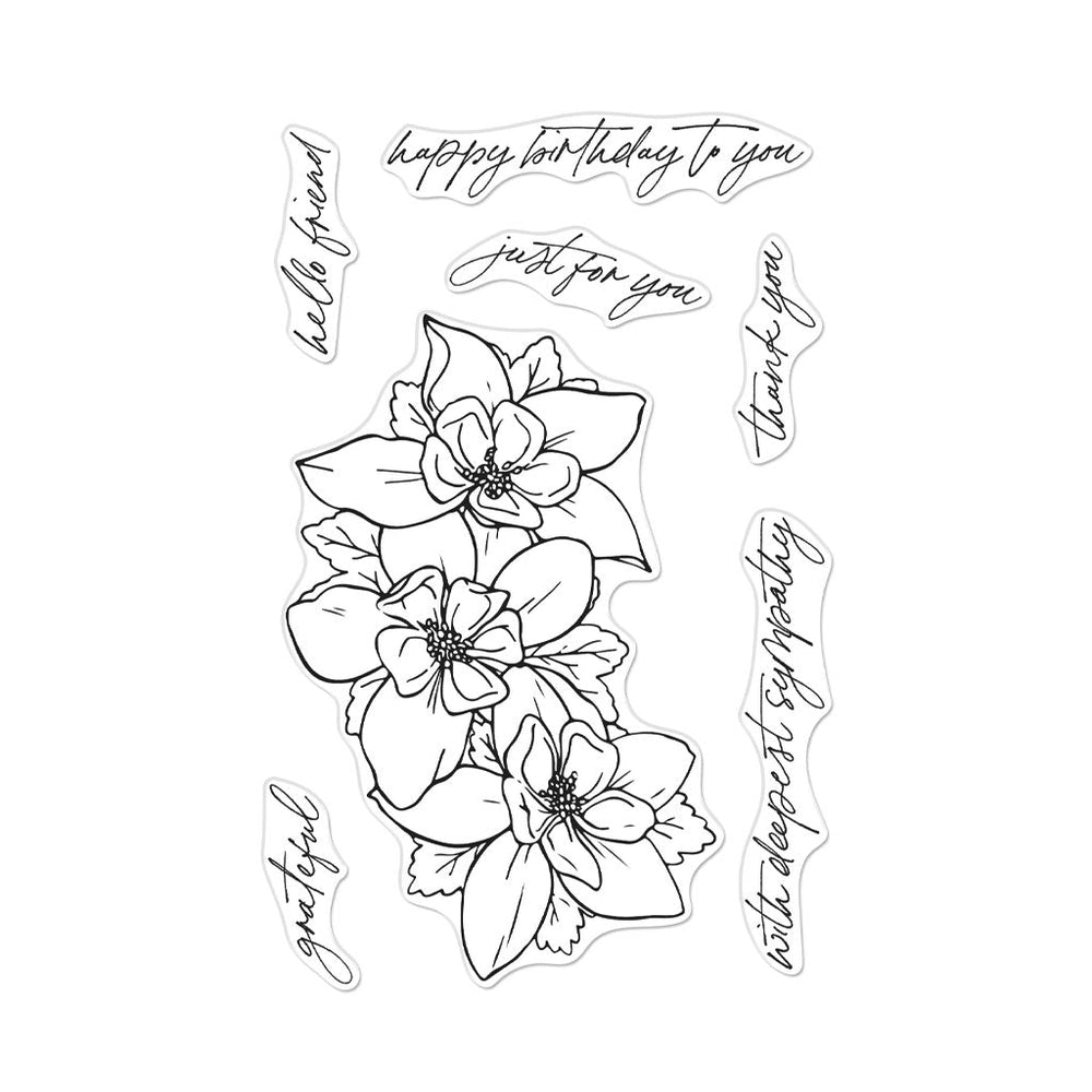 Hero Arts Wild Columbine Clear Stamps