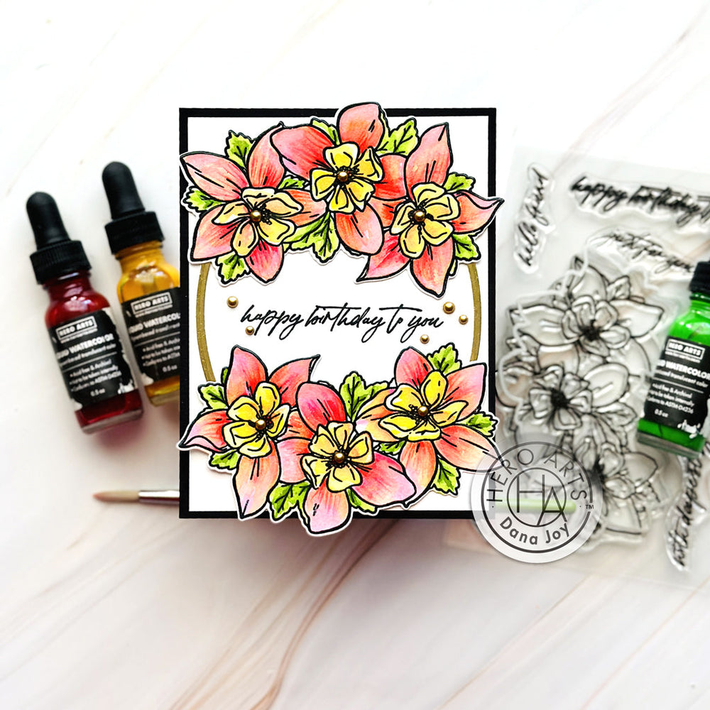 Hero Arts Wild Columbine Clear Stamps
