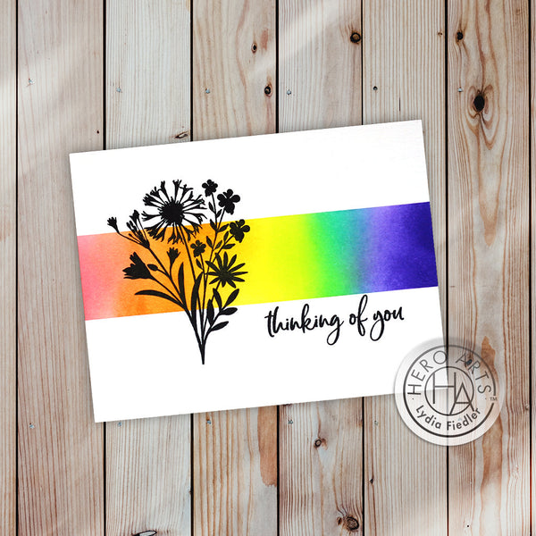 Hero Arts Floral Imprints Clear Stamps