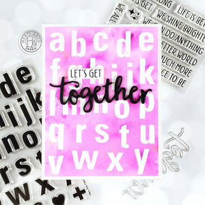 Hero Arts Luggage Lowercase Alphabet Clear Stamps