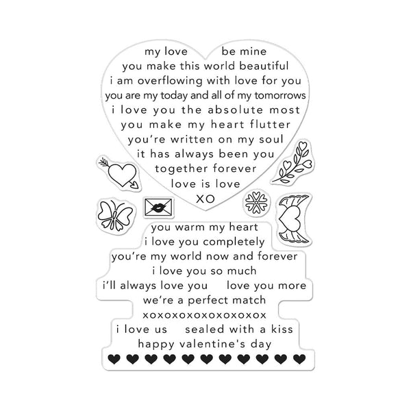 Hero Arts Loving Sentiment Strips Clear Stamps