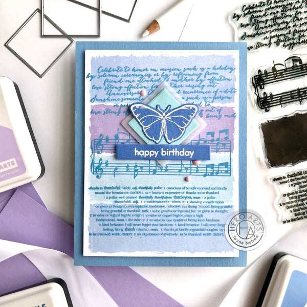 Hero Arts Beautiful Butterflies Clear Stamps