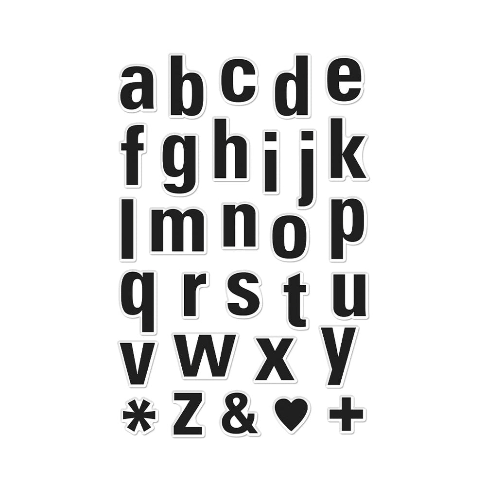 Hero Arts Luggage Lowercase Alphabet Clear Stamps