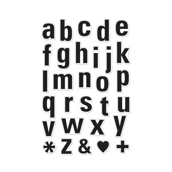 Hero Arts Luggage Lowercase Alphabet Clear Stamps