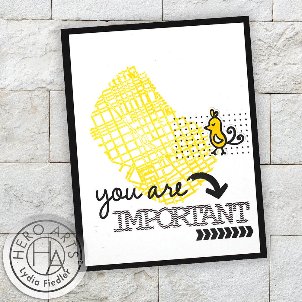 Hero Arts Textured Compliments Clear Stamps