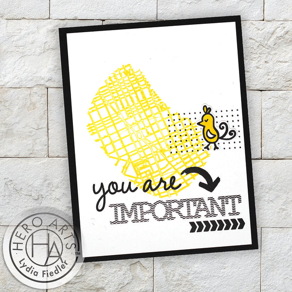 Hero Arts Textured Compliments Clear Stamps