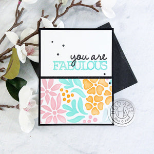 Hero Arts Textured Compliments Clear Stamps