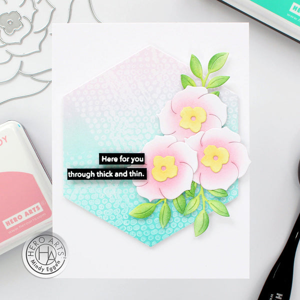 Hero Arts Rough Dot Bold Prints Cling Rubber Stamp