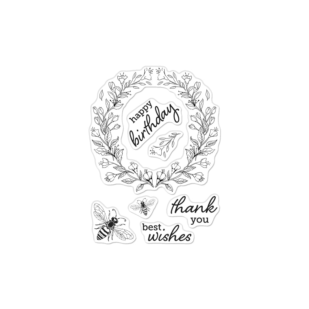 Hero Arts Antique Bee Clear Stamps