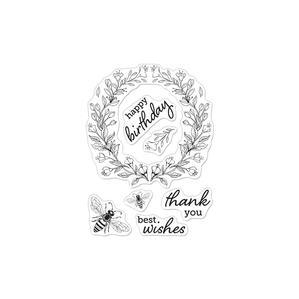 Hero Arts Antique Bee Clear Stamps