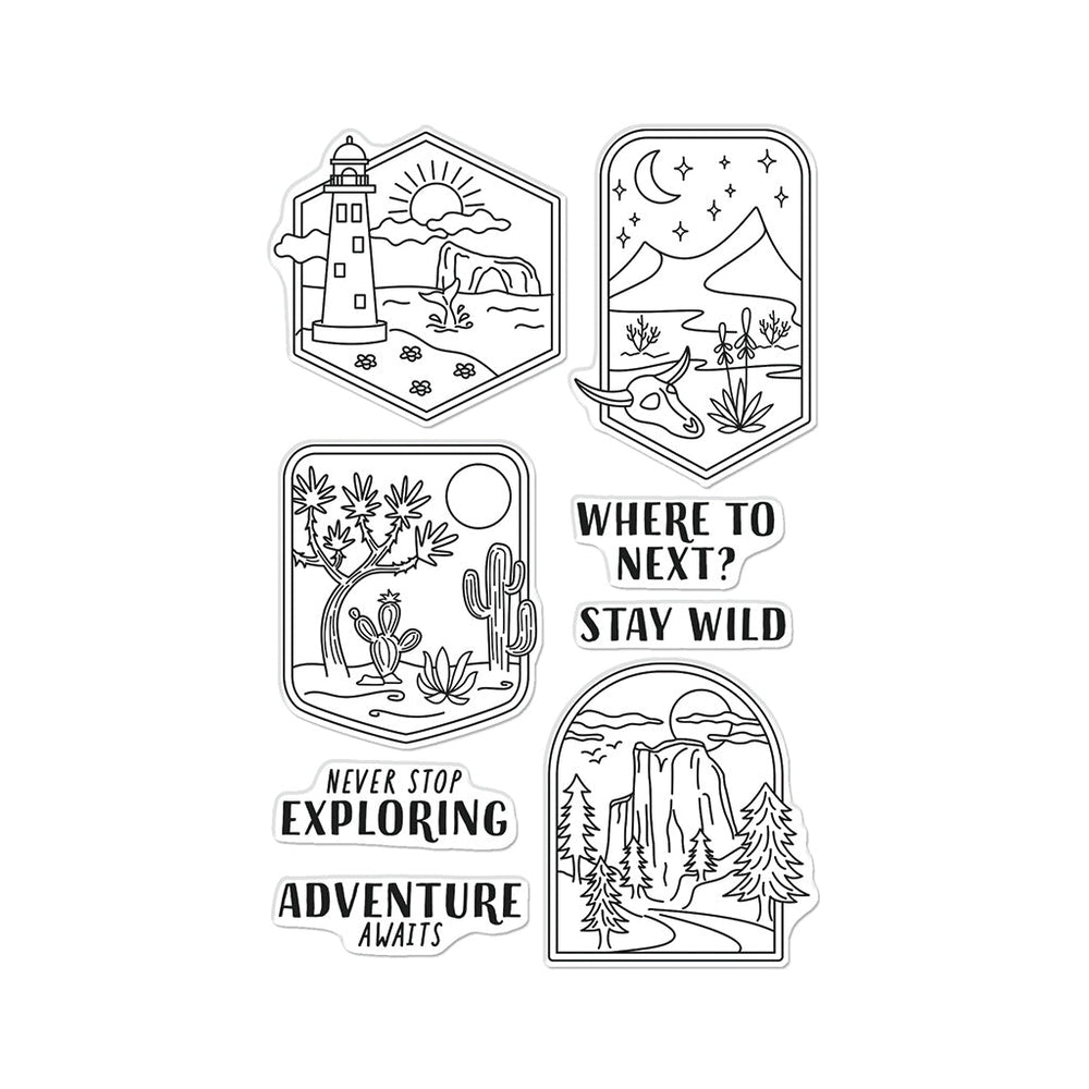 Hero Arts Where to Next? Clear Stamps