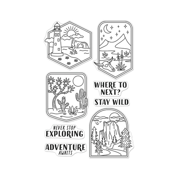 Hero Arts Where to Next? Clear Stamps