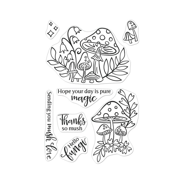 Hero Arts Hello Fungi Clear Stamps