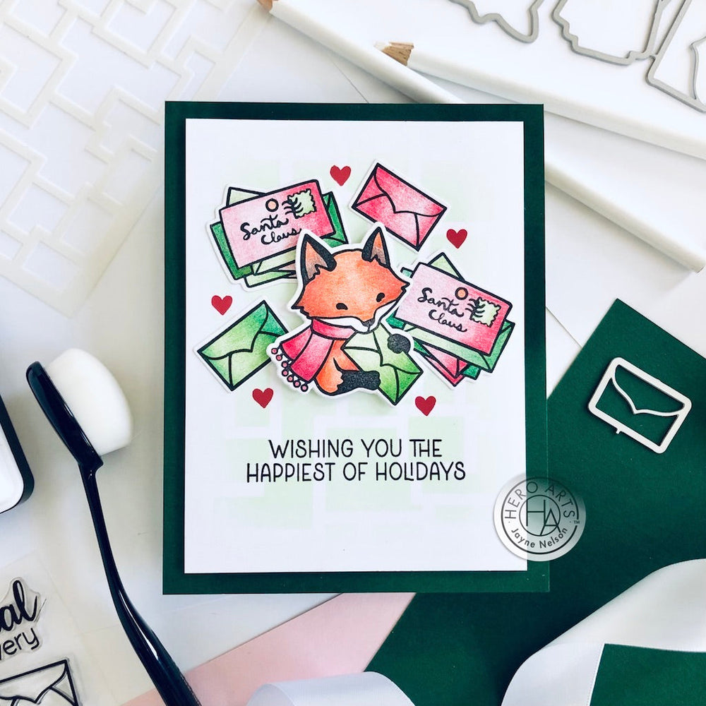 Hero Arts Winter Mail Critters Clear Stamps
