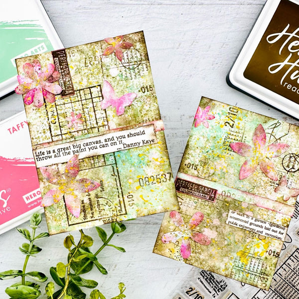 Hero Arts Vintage Map and Ledger Clear Stamps