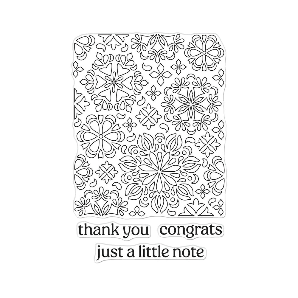 Hero Arts Mandala Flower Pattern Clear Stamps