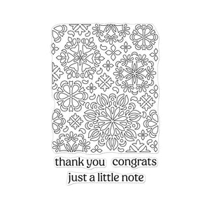 Hero Arts Mandala Flower Pattern Clear Stamps