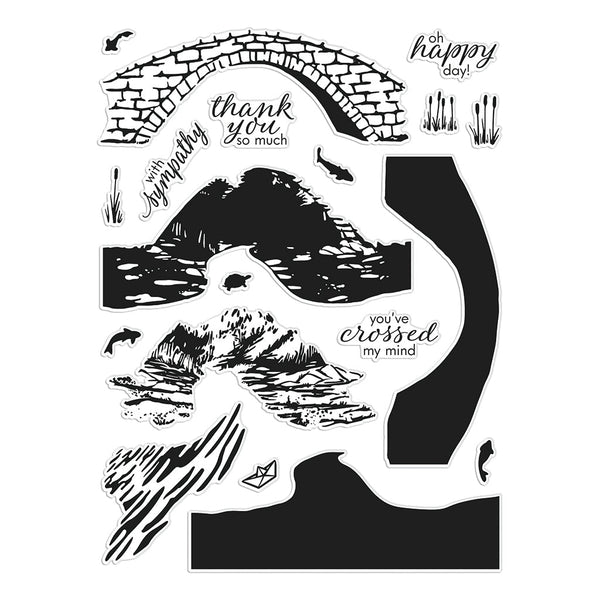 Hero Arts Stone Bridge HeroScape Clear Stamps