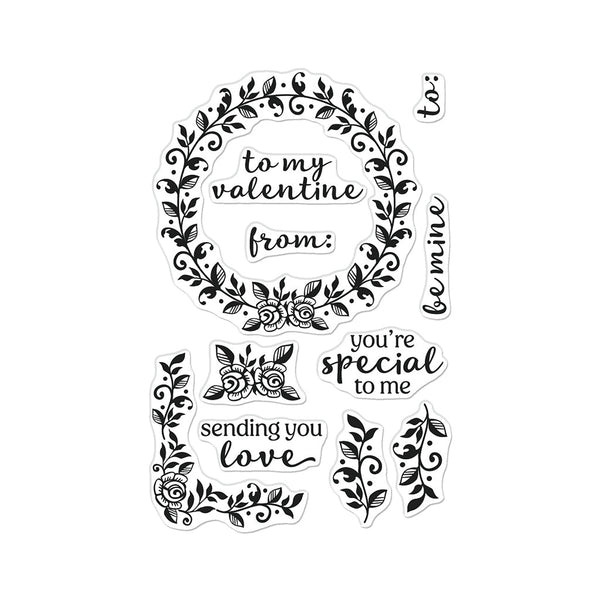Hero Arts Valentine Wreath Clear Stamps