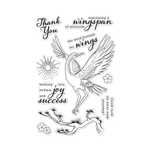 Hero Arts Crane Wishes Clear Stamps
