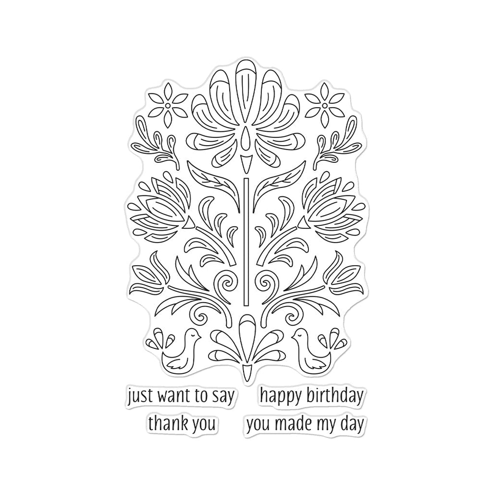 Hero Arts Folk Art Clear Stamps