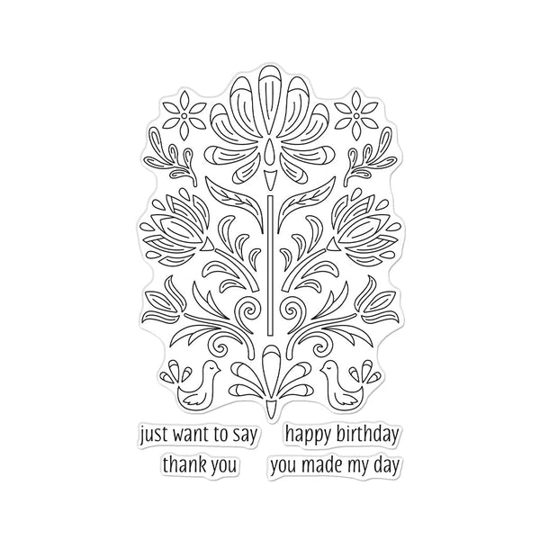 Hero Arts Folk Art Clear Stamps