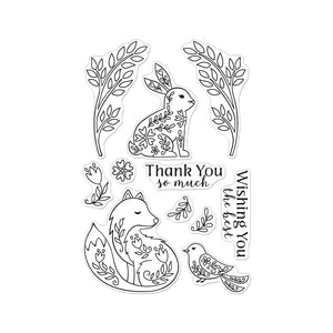 Hero Arts Folk Animals Clear Stamps