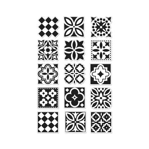 Hero Arts Decorative Tiles Clear Stamps