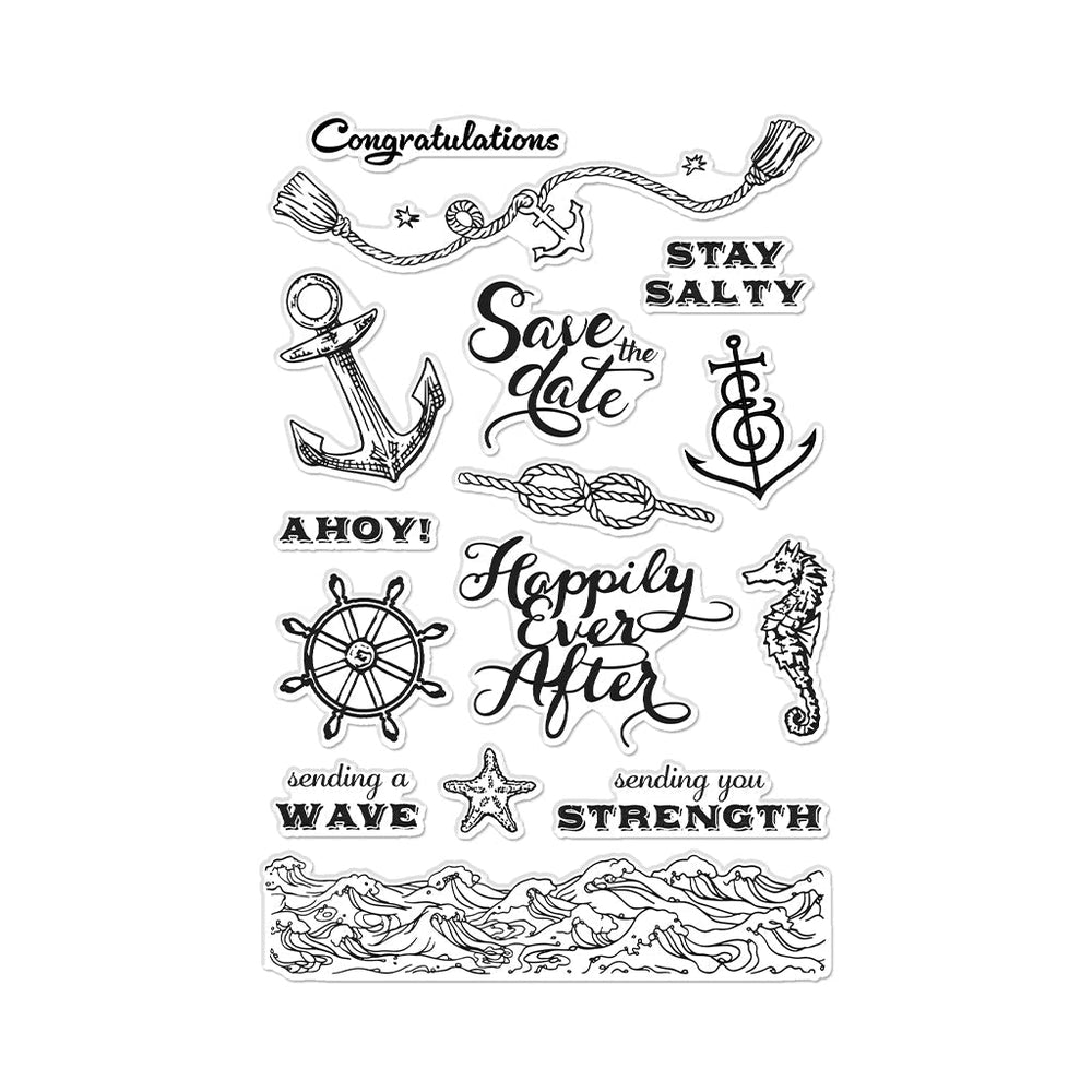 Hero Arts Nautical Messages Clear Stamps