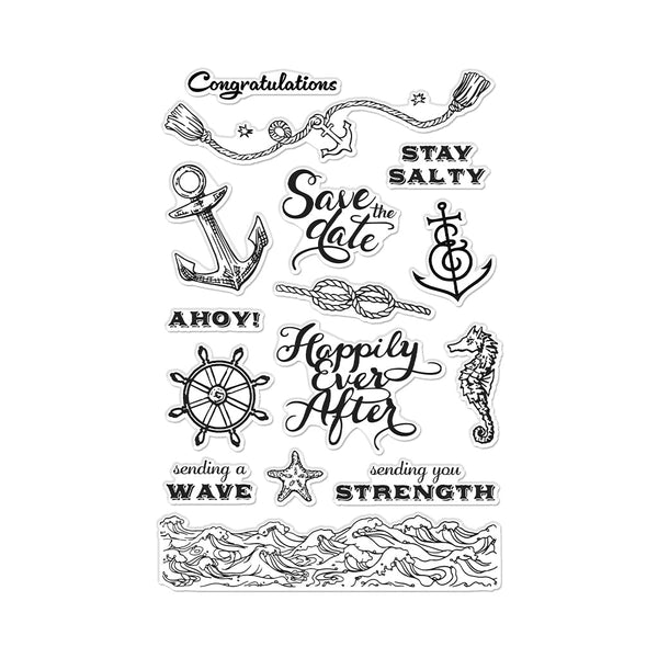 Hero Arts Nautical Messages Clear Stamps