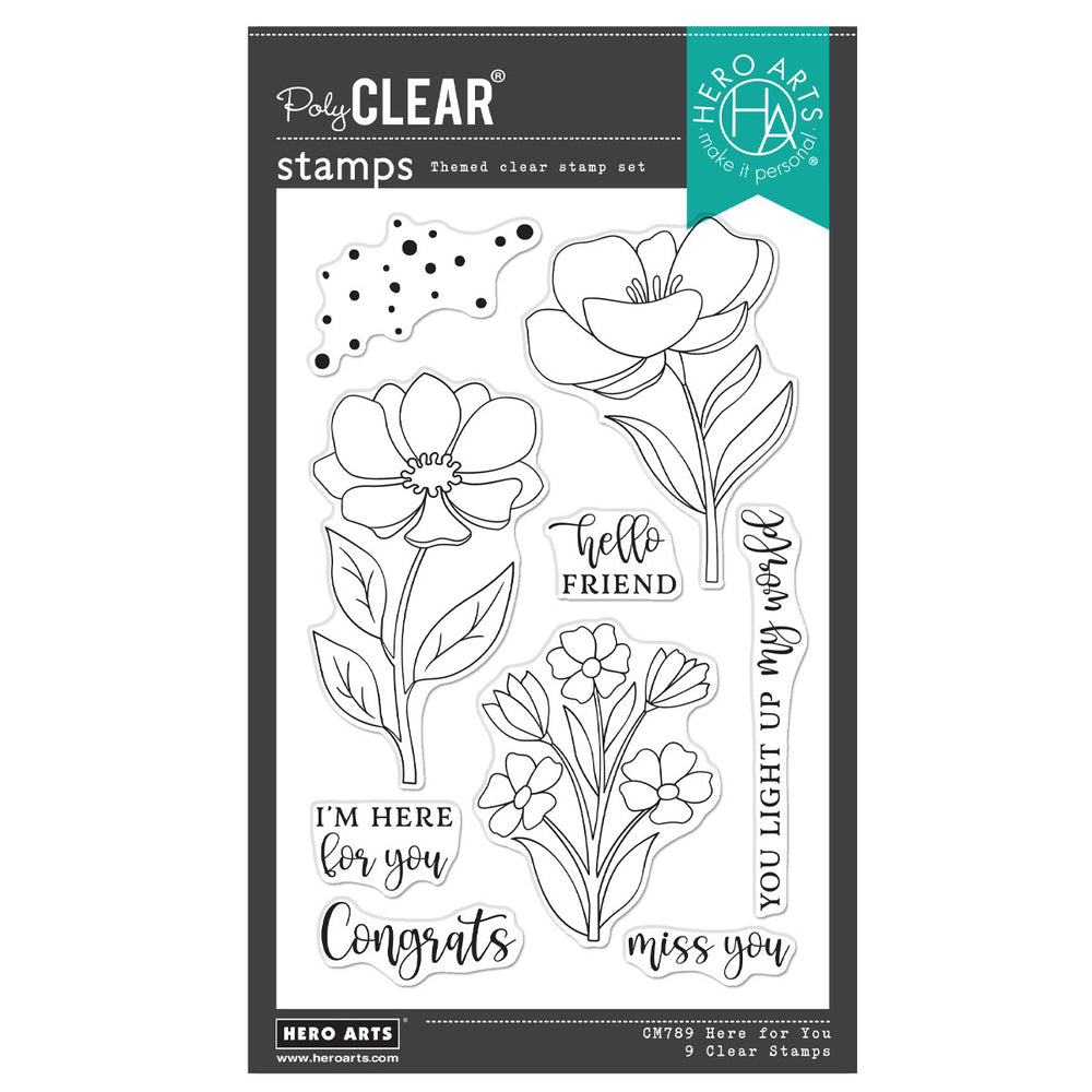 Hero Arts Here For You Stamp Set