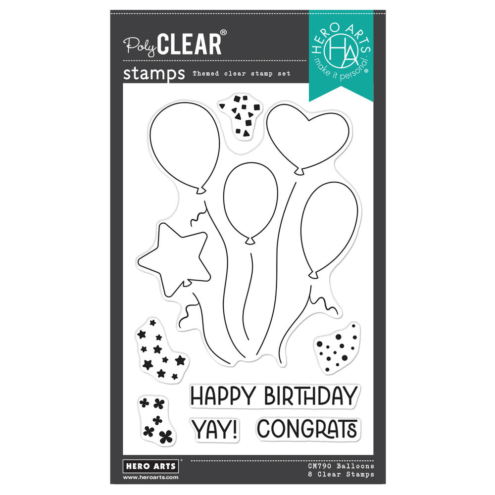 Hero Arts Balloons Stamp Set