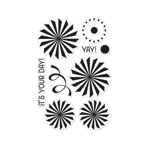 Hero Arts Party Fans Stamp & Cut