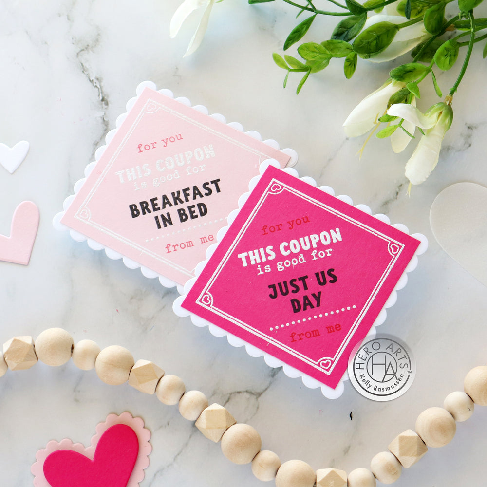 Hero Arts Love Note Messages Clear Stamps & Dies Bundle