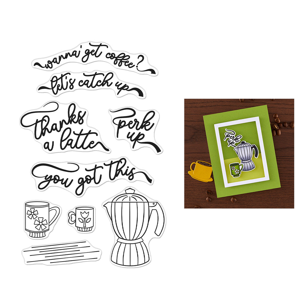 Hero Arts Perk Up Clear Stamp Set
