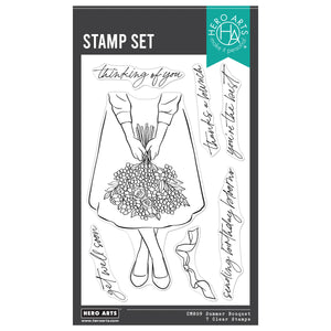Hero Arts Summer Blooms Clear Stamp Set