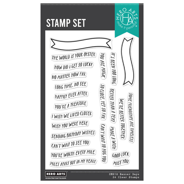 Hero Arts Banner Days Clear Stamp Set
