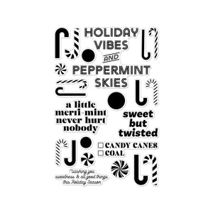 Hero Arts A Little Merri-Mint Clear Stamp Set